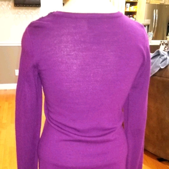 Cynthia Rowley Purple Sweater Dress - Picture 4 of 5
